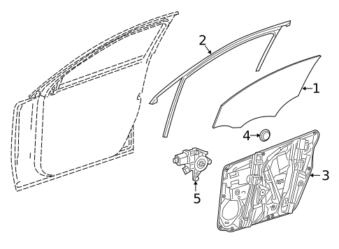 Front Door for 2016 Mercedes-Benz GLA250 #1