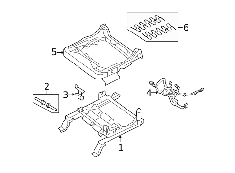 Front Seat Components for 2005 Ford Freestyle #1