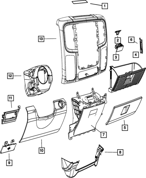 Instrument Panel for 2014 Ram 1500 #1