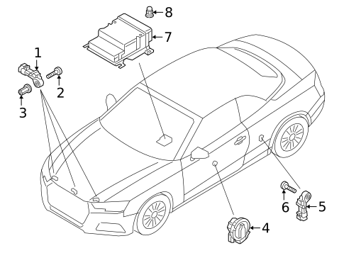 Air Bag Components for 2025 Audi A5 Sportback #1