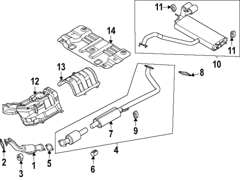 Exhaust Components for 2024 Hyundai Kona #1