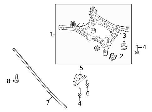 Suspension Mounting for 2013 Audi A5 #2