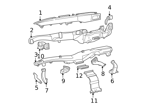 Ducts for 2017 GMC Savana 2500 #0