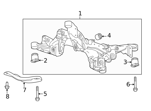 Suspension Mounting for 2017 Cadillac XTS #2