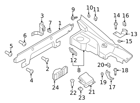 Interior Trim - Rear Body for 2015 Audi R8 #1