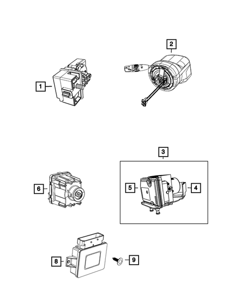 Keys, Modules and Engine Controllers for 2015 Jeep Cherokee #3