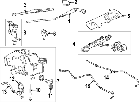 Wiper & Washer Components for 2025 Acura ZDX #0