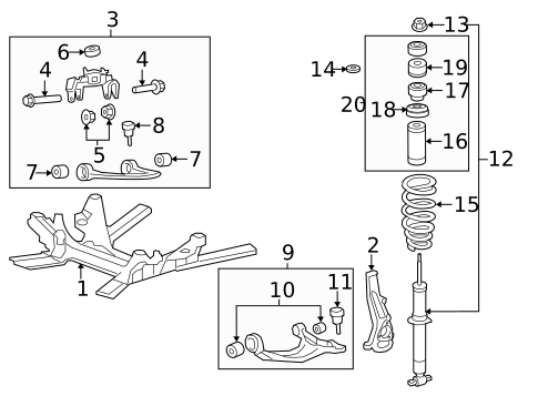 Suspension Components for 2012 Cadillac CTS #0