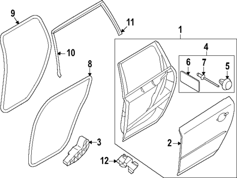 Door & Components for 2008 Volvo XC70 #0