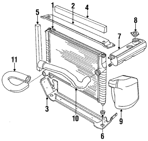 Radiator & Components for 1991 Jaguar Vanden Plas #0