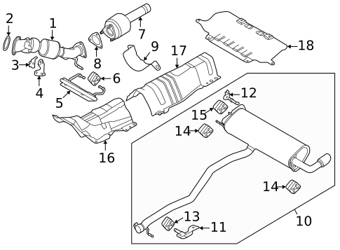 Exhaust Components for 2012 Land Rover Range Rover Evoque #0