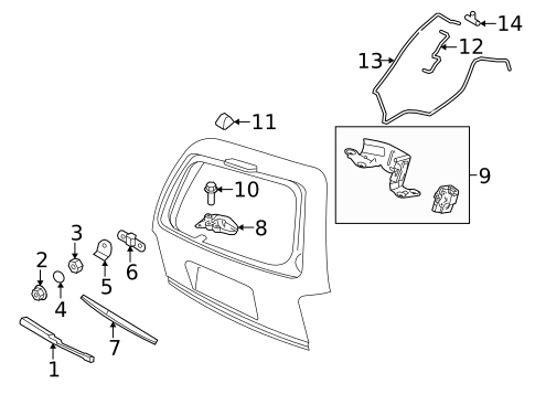 Wiper & Washer Components for 2010 Lincoln Navigator #1