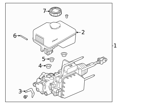 Master Cylinder - Components On Dash Panel for 2020 Nissan Frontier #2