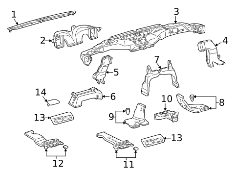 Ducts for 2013 Lexus LX570 #0