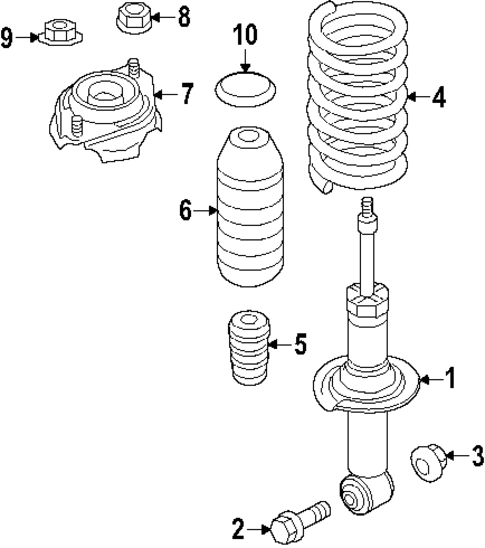 Struts & Components for 2015 Subaru XV Crosstrek #6