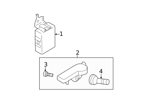 Tire Pressure Monitor Components for 2011 Subaru Impreza #0