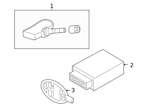 Tire Pressure Monitor Components for 2006 Land Rover Range Rover #0