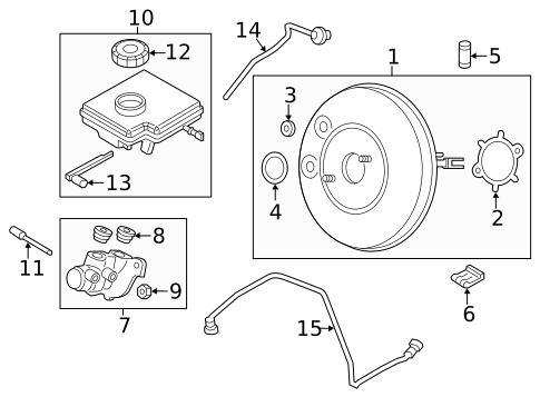 Master Cylinder - Components On Dash Panel for 2014 Mini Cooper Countryman #0