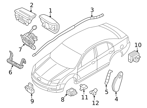 Air Bag Components for 2010 Mercury Milan #0