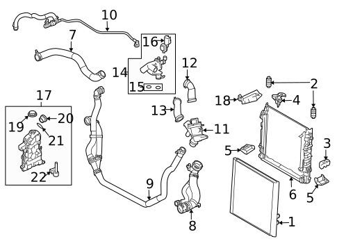 Radiator & Components for 2010 Land Rover Range Rover #2