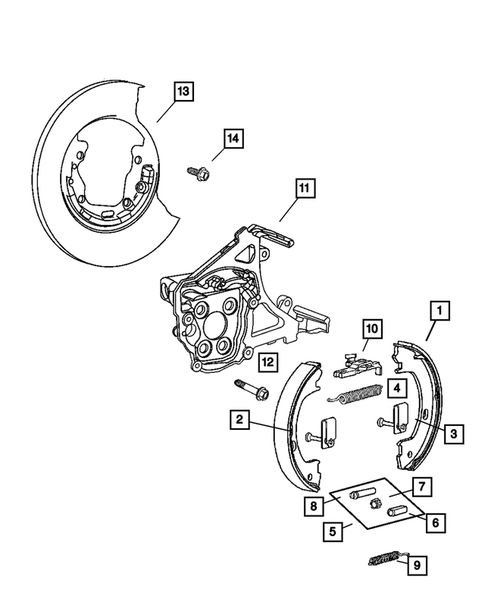 Parking Brake Lever and Cables for 2004 Chrysler PT Cruiser #0