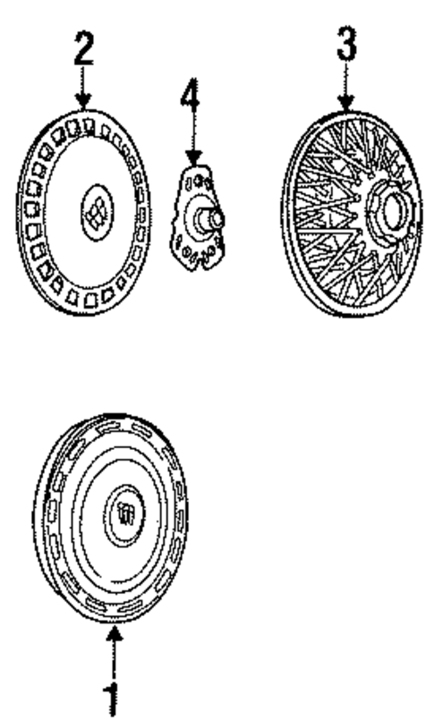 Wheel Covers & Trim for 1989 Buick Century #0