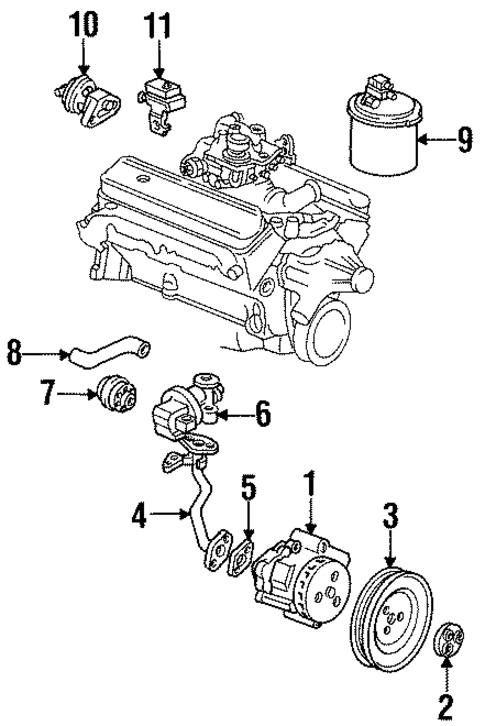 Emission Components for 1993 Buick Commercial Chassis #0