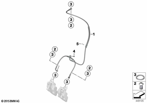 Brake Lines for 2005 BMW-Motorrad K 1200 R #3