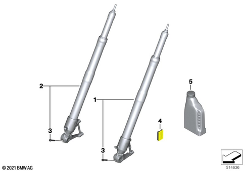 Telescopic Forks, Telelever for 2013 BMW-Motorrad R 1200 RT #10