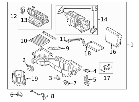 A/C Condenser & Evaporator for 2021 Ford Ranger #1