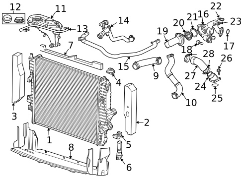 Radiator & Components for 2009 Jaguar XJR #0