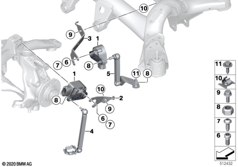 Front Axle Suspension for 2014 BMW 320iX #3