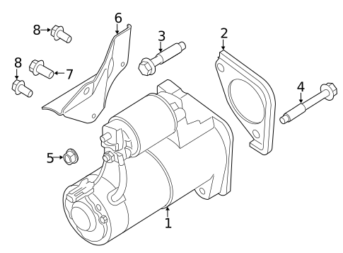 Starter for 2018 Nissan NV2500 #0