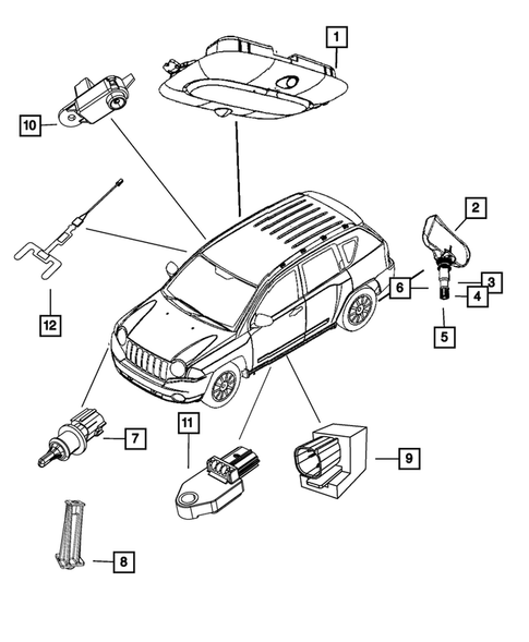 Sensors for 2013 Jeep Compass #0