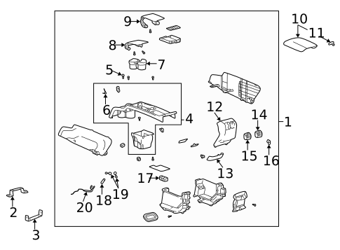 Center Console for 2003 Buick Park Avenue #0