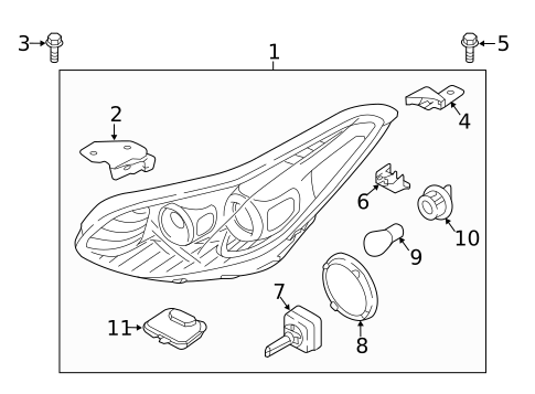Headlamp Components for 2017 Kia Sportage #0