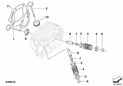 Valves with Springs for 2009 BMW-Motorrad R 900 RT 05 SF #2