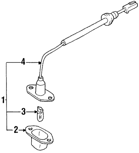 Bulbs - Chassis for 1990 Isuzu Impulse #3