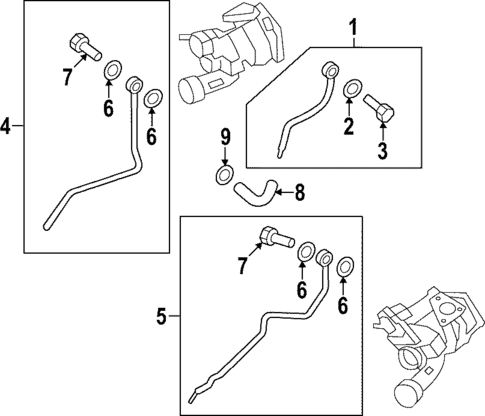 Turbocharger & Components for 2017 Porsche Cayenne #2