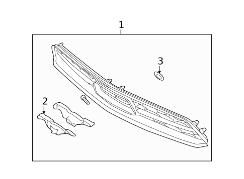 Grille & Components for 2011 Ford Mustang #1