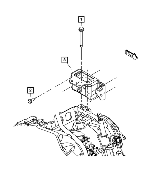Engine Mounting for 2008 Chrysler PT Cruiser #2