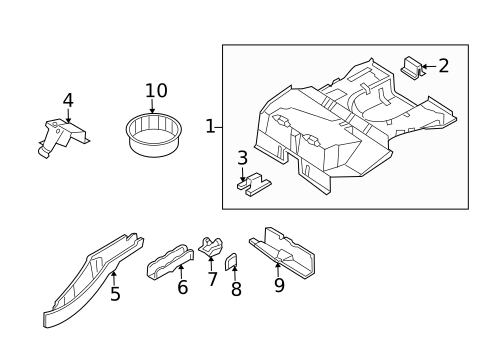 Rear Floor & Rails for 2004 Ford Focus #0