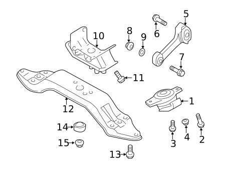 Engine & Trans Mounting for 2014 Subaru Forester #0