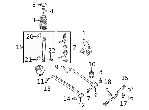 Suspension Components for 2018 Jeep Wrangler #0