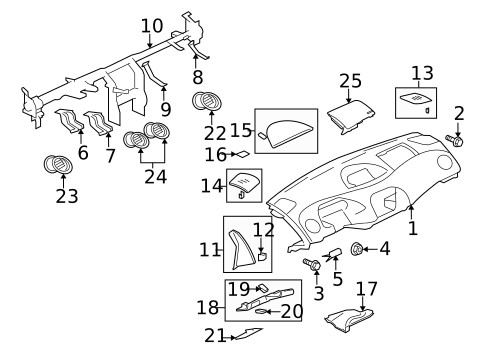 Instrument Panel for 2006 Mitsubishi Eclipse #0