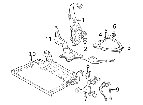 Suspension Components for 2011 INFINITI M37 #2