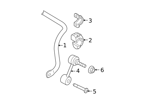 Stabilizer Bar & Components for 2006 Volkswagen Passat #2