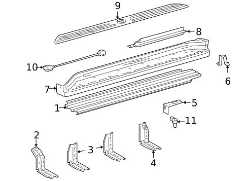 Exterior Trim - Pillars for 2006 Lexus LX470 #0