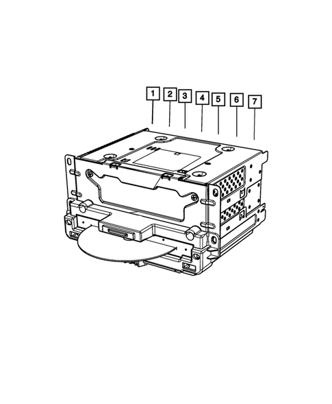 Radio, Antenna, Speakers, DVD, and Video systems for 2011 Dodge Journey #2