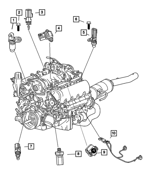 Sensors for 2009 Dodge Dakota #4